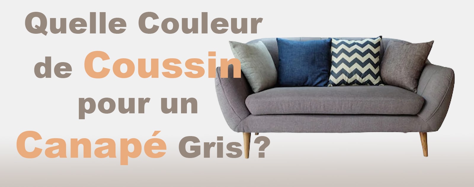 couleur de coussins pour un canapé gris