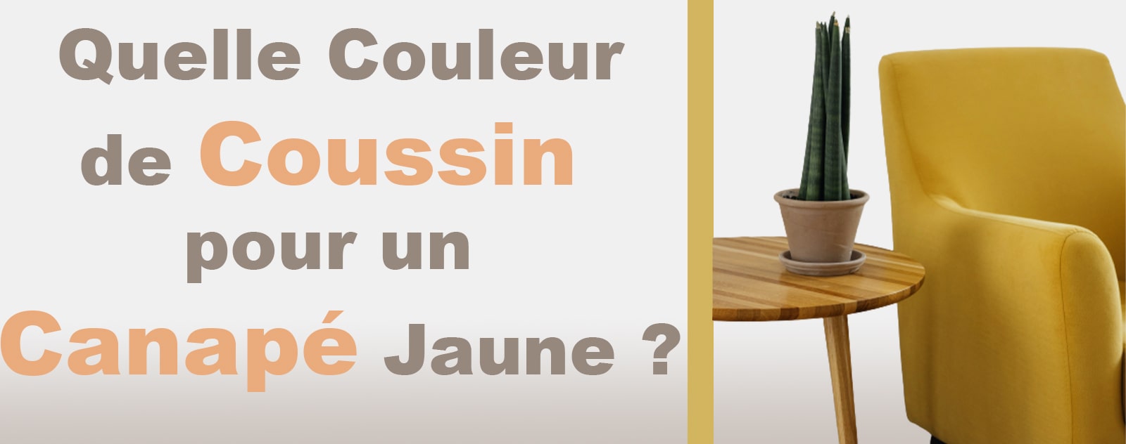 Quels Coussins choisir pour un Canapé Jaune ?