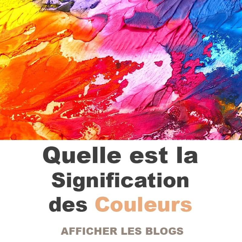 la signification des couleurs