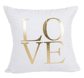 Coussin Blanc Love
