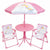Set de Table et Chaises pour Enfants Fun House Unicorn Rose