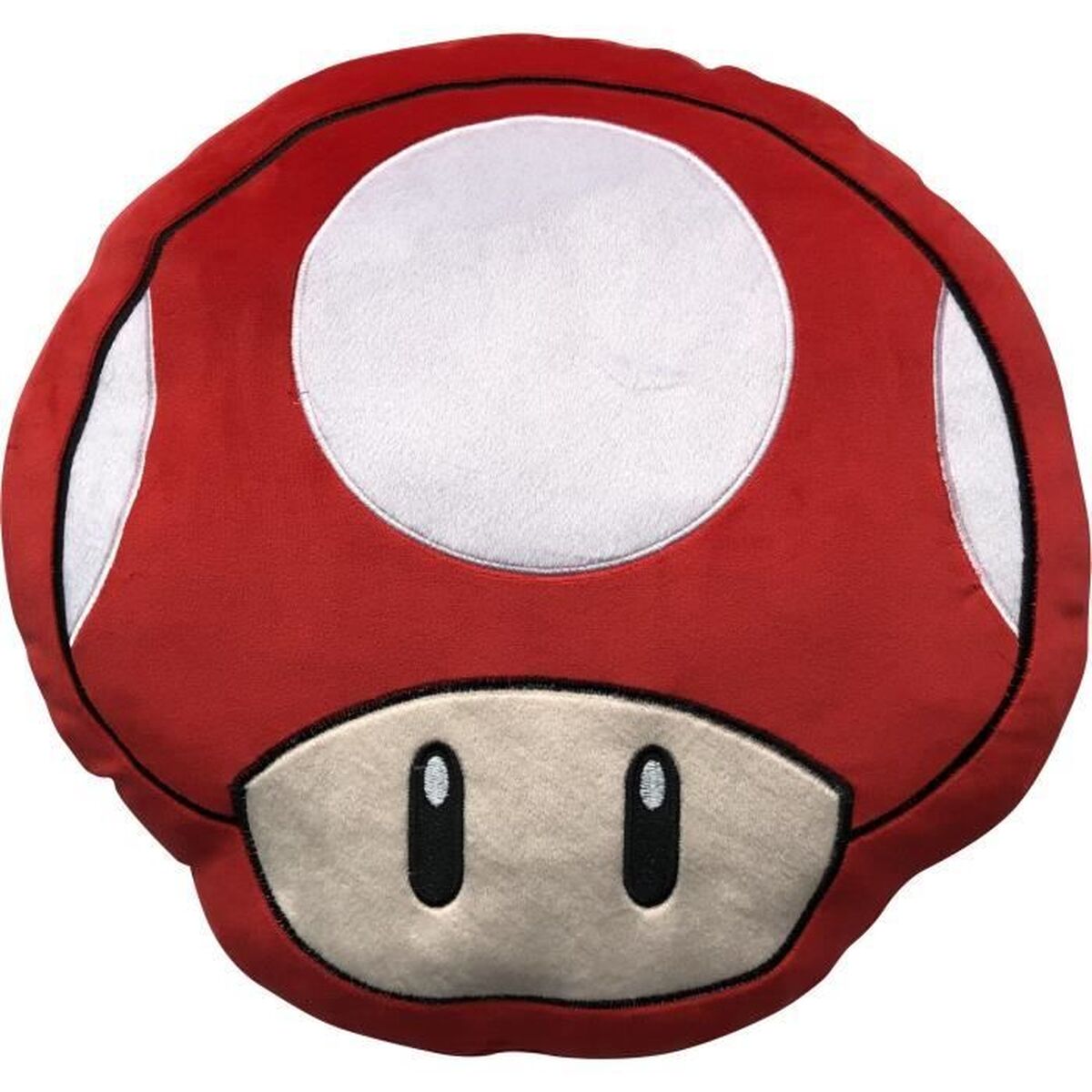 Coussin Mario Bros 43 x 3 x 43 cm Blanc Rouge Polyester Champignon