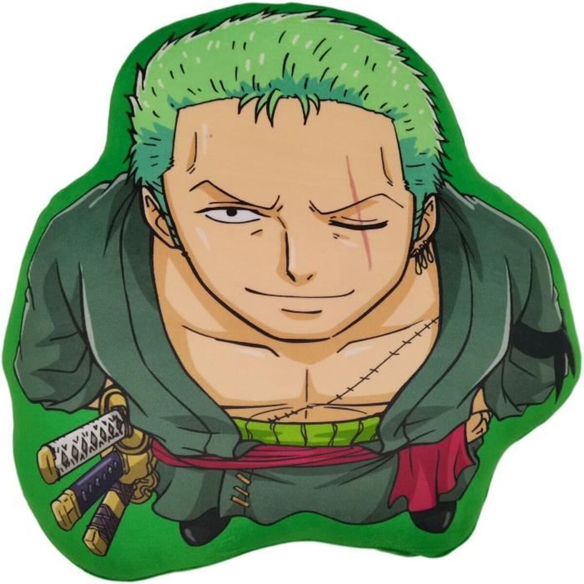 Coussin One Piece 40 x 5 x 40 cm Vert Polyester Enfant
