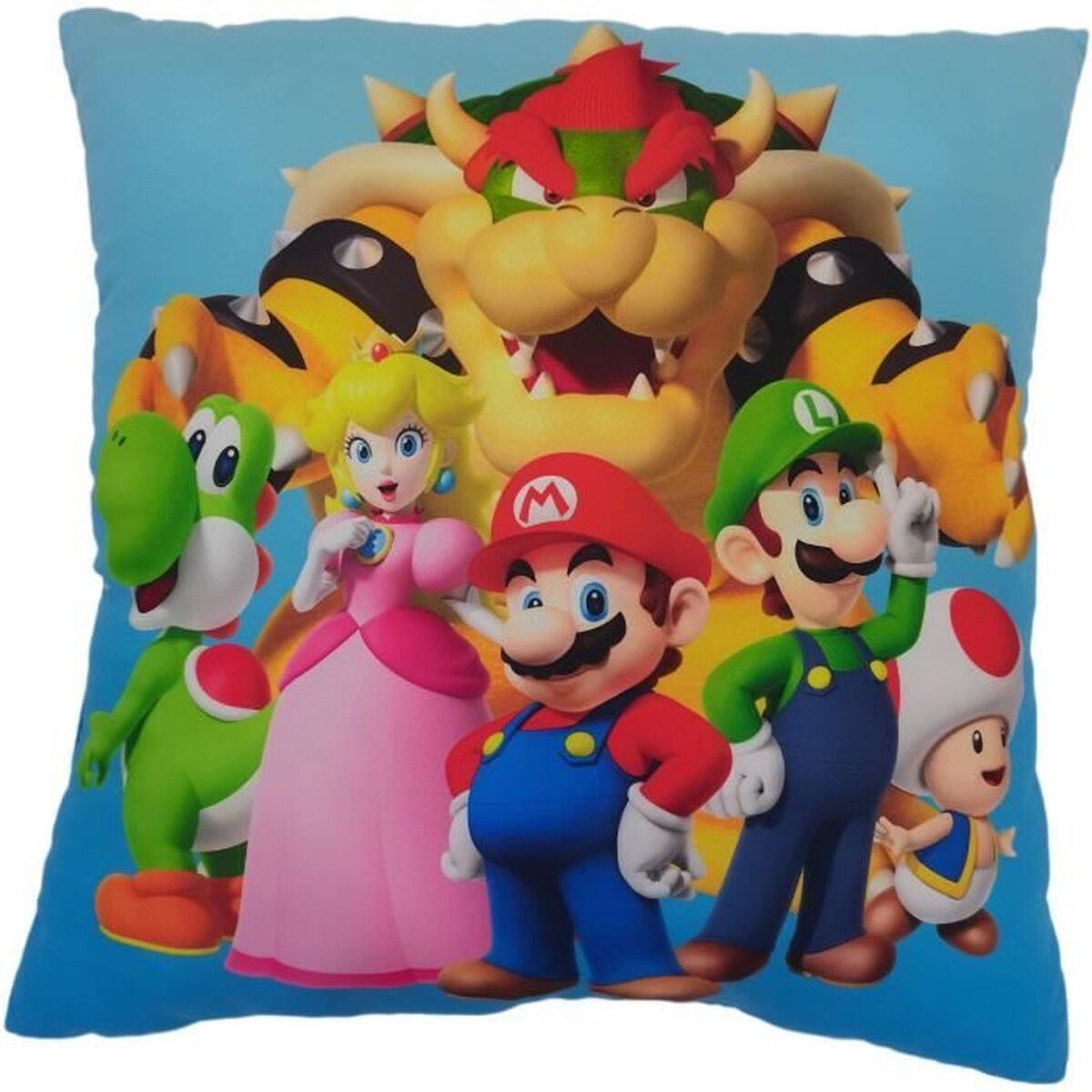 Coussin Mario Bros 41 x 3 x 39 cm Multicouleur Polyester Enfant