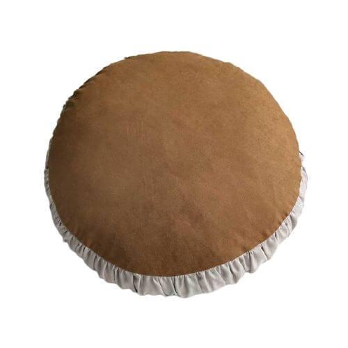 Coussin Rond Marron