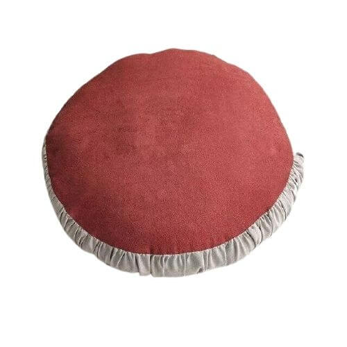 Coussin Rond Rouge