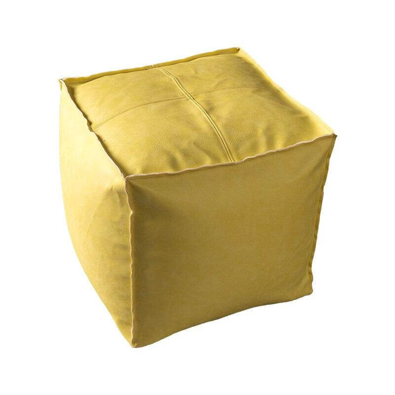 Pouf Carré Jaune