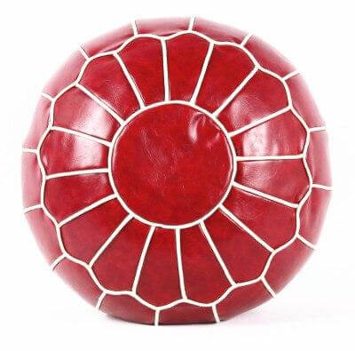 Pouf Marocain Rouge