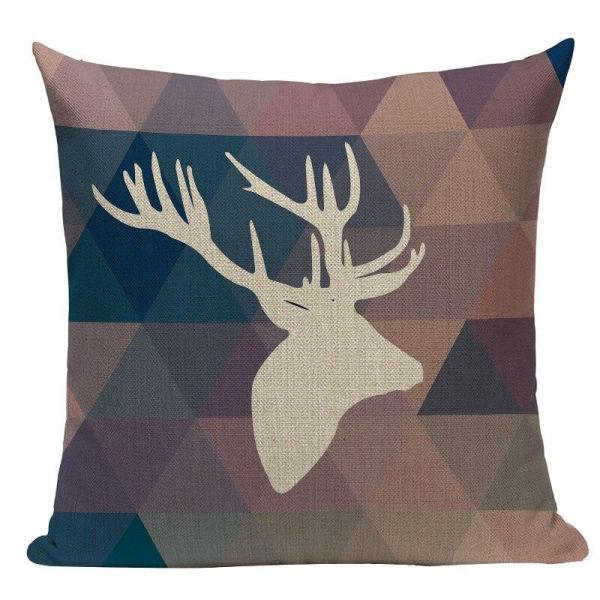 Coussin Cerf housse avec coussin