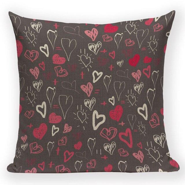 Coussin Coeur Gris