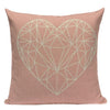 Coussin Coeur Rose Pale
