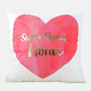 Coussin Coeur Velours