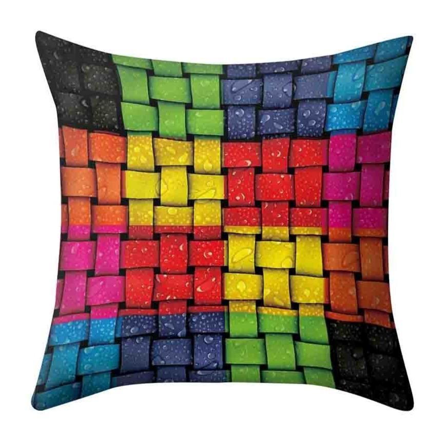 Coussin De Décoration Patchwork