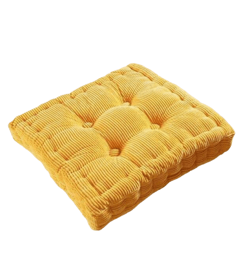Coussin De Sol Jaune Moutarde