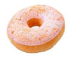 Coussin Donuts Rose