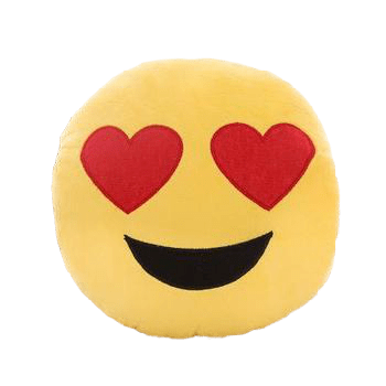Coussin Emoji Coeur