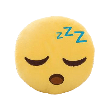 Coussin Emoji Qui Dort