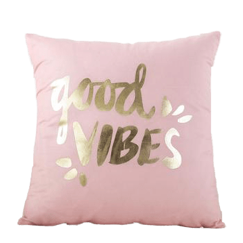 Coussin En Velours Rose