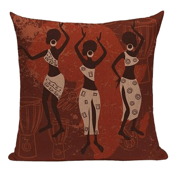 Coussin Ethnique Terracotta