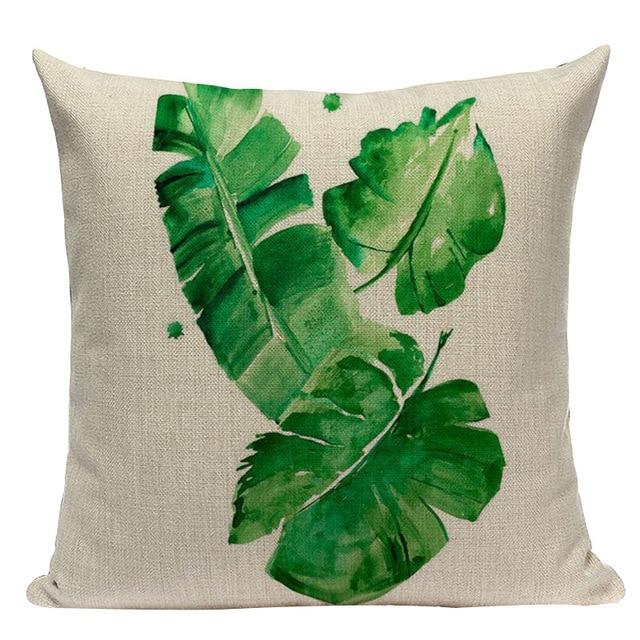 Coussin Feuillage Vert