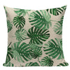 Coussin Feuilles Tropicales