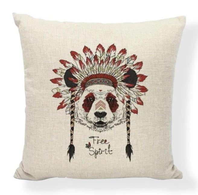 Coussin Indien Panda