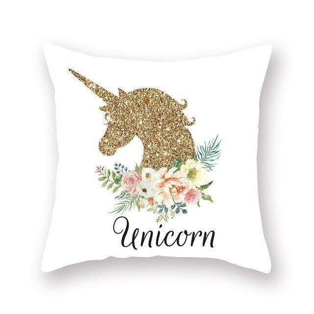 Coussin Licorne Paillette