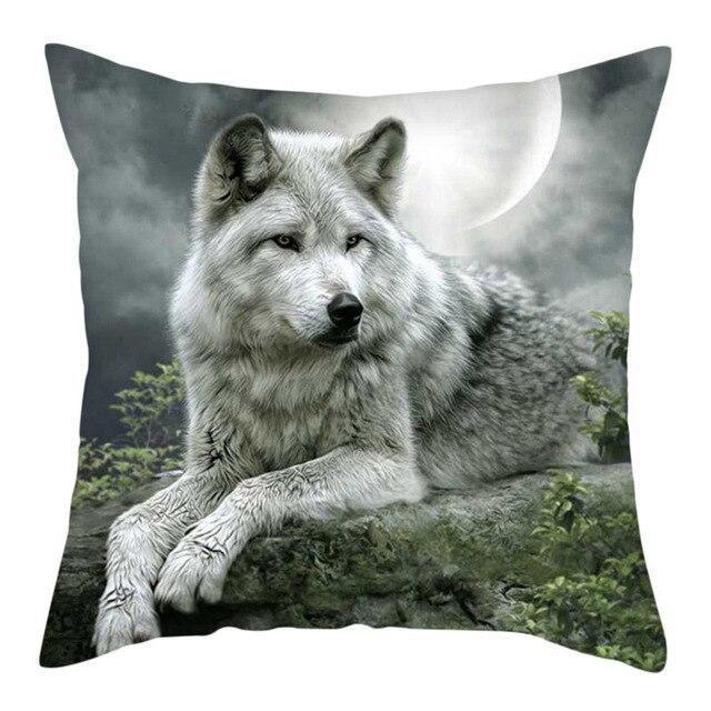 Coussin Loup Sauvage