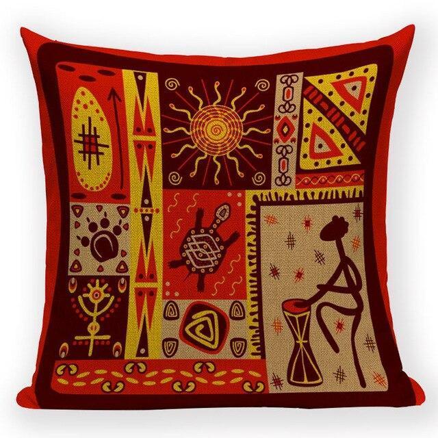Coussin Motif Africain