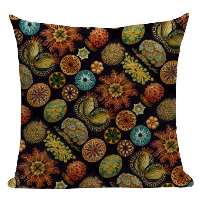 Coussin Motif Corail