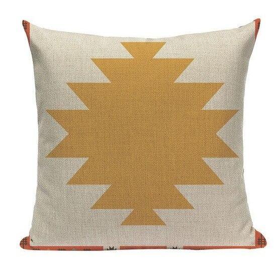 Coussin déco beige motif écossais 45x45 - Dandy Référence : CD_Css26C-02