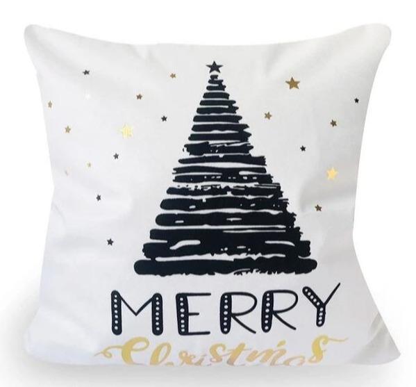 Coussin Noël Blanc