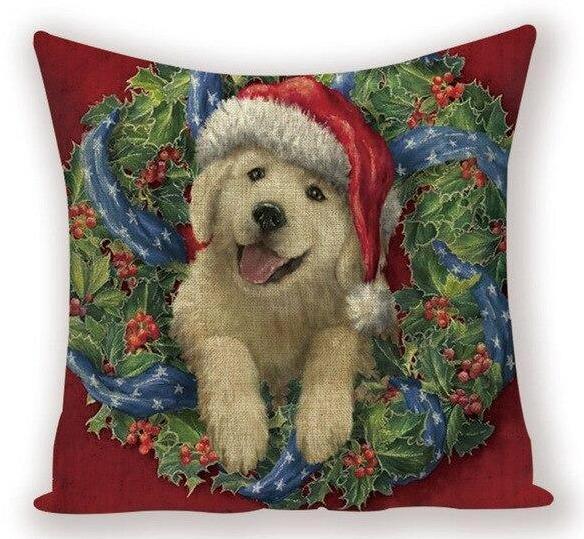 Coussin Noël Chien