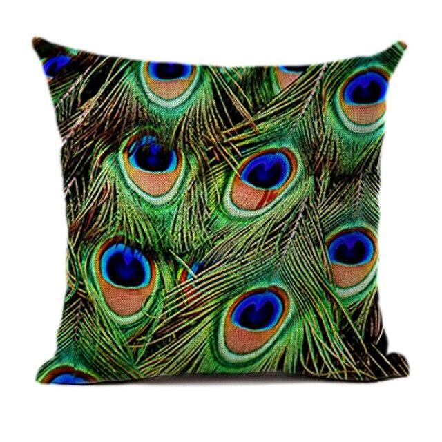 Coussin Plume De Paon