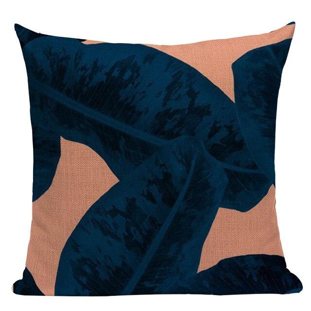 Coussin Tropical Bleu