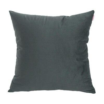 Coussin Velours Gris Anthracite