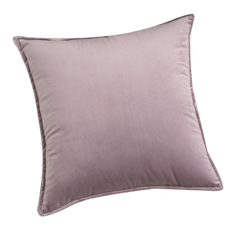 Coussin Velours Gris Clair