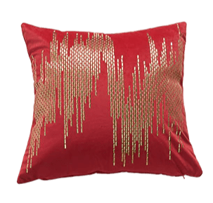 Coussin Velours Lie De Vin