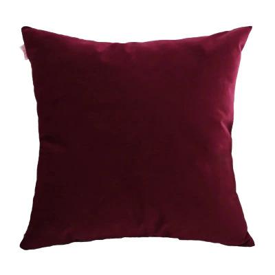 Coussin Velours Rouge Bordeaux