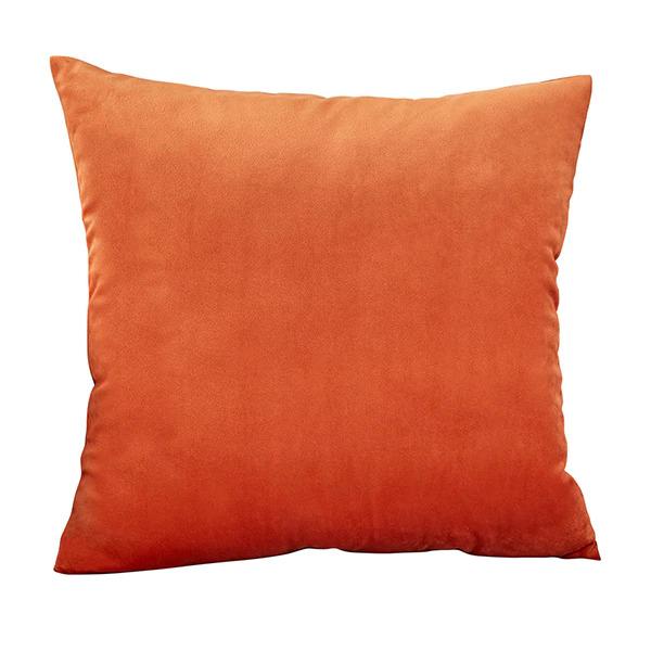 Coussin Velours Terracotta