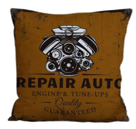 Coussin Vintage Moteur