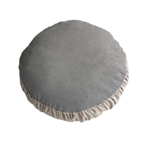 Coussin Rond Gris