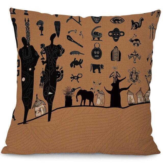 Housse Coussin Motif Africain
