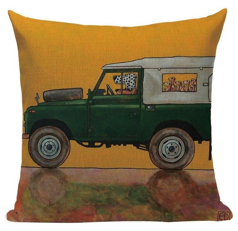 Housse Coussin Vintage Orange