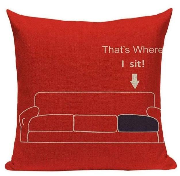 Housse De Coussin De Canapé Rouge