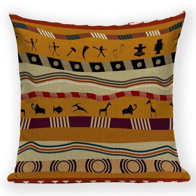 Housse De Coussin Ethnique Wax