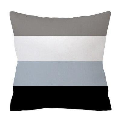 Housse De Coussin Géométrique Noir Et Blanc