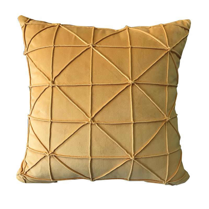 Housse De Coussin Ocre Velours