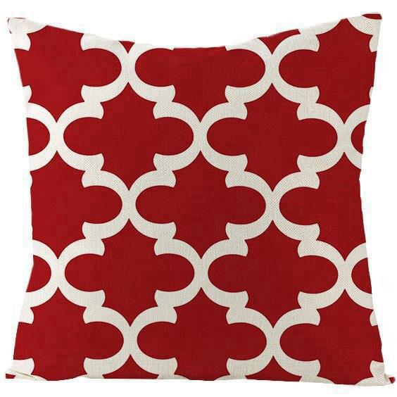 Housse De Coussin Rouge Vintage