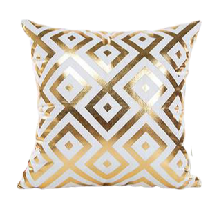 Housse De Coussin Velours Doré